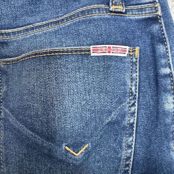 MENS HUDSON BLAKE SLIM STRAIGHT BLUE DENIM JEANS 30 - Picture 4 of 9